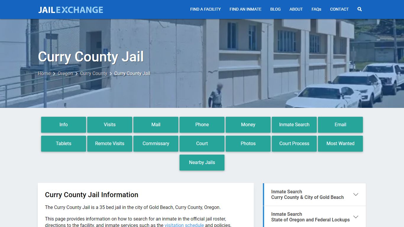 Curry County Jail, OR Inmate Search, Information