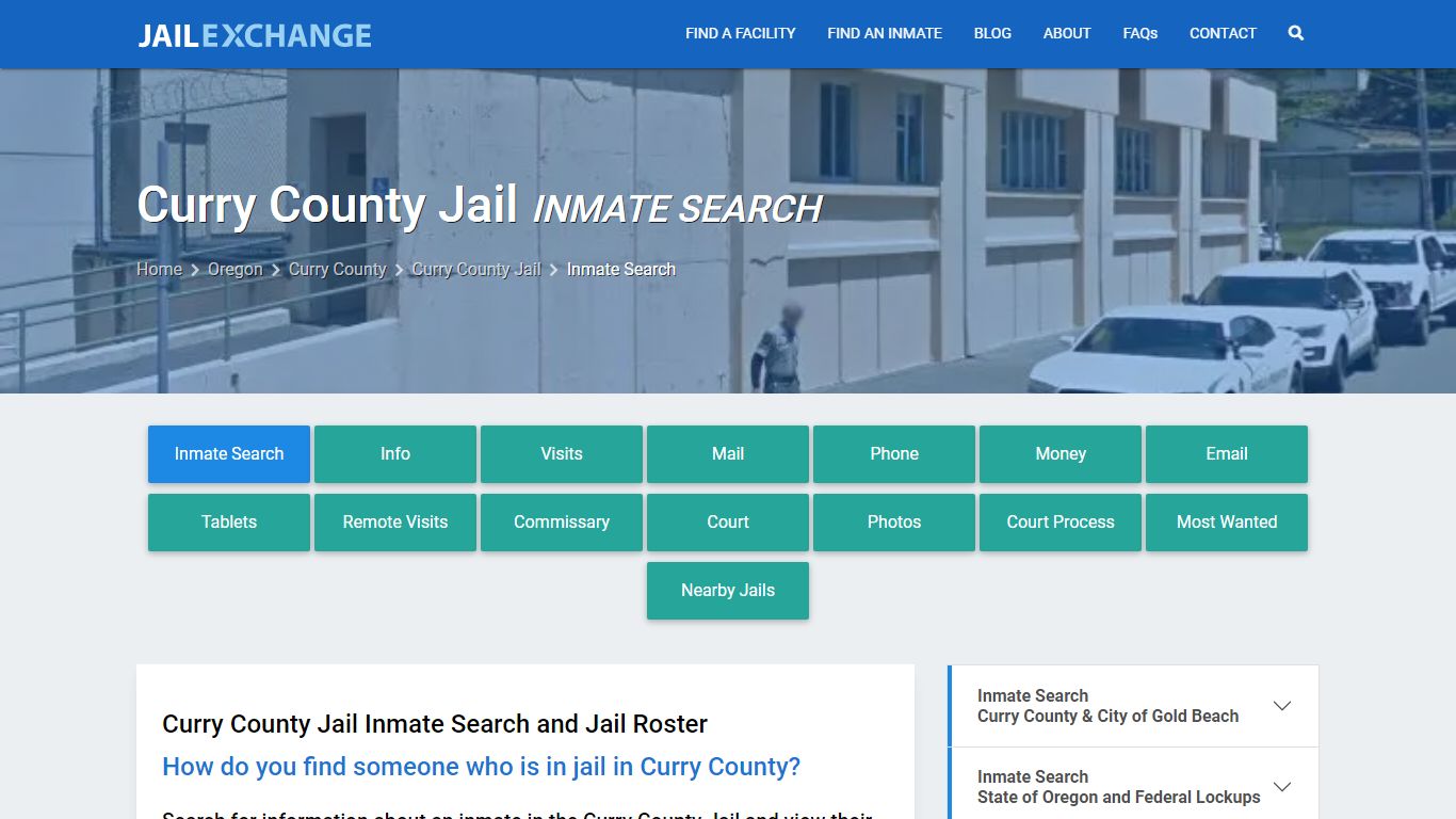 Inmate Search: Roster & Mugshots - Curry County Jail, OR